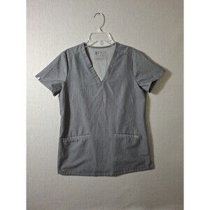 Figs Catarina Scrub Top Womens XS Technical Collection Graphite Gray Medical